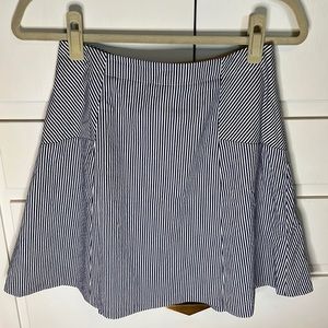 Loft seersucker skater skirt